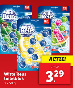 1 3 50 schoon   fris n    witte reus kracht actief den n21 exotisch citrus 24 7 toiletblok x g actie   op   3.29 