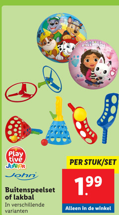  dollhouse play junior john buitenspeelset lakbal stuk 