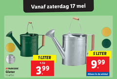  gieter 1 5 11 17 zaterdag iii parkside it parks liter 5.99 3.99 dod 