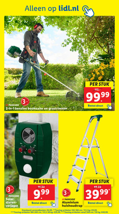  1 2 3 50 240 lidl.nl parkside jaar benzine bosmaaier grastrimmer stuk freq iii solar dieren garant aluminium huishoudtrap verzendkosten 4 99 toeslag artikelen cm 31 5 9 