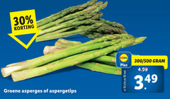  asperges 16 18 30 groene aspergetips 300 500 