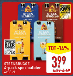  steenbrugge speciaalbieren 4 5 14 steen brugge belgian abbey beer tripel triple world awards belgium gold brown brune silver blond blonde beerkoekjes white blanche pack speciaalbier 