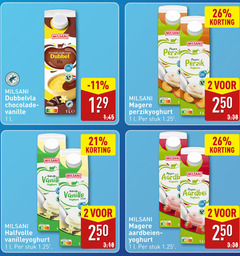  vruchtenyoghurt vla 1 2 26 250 people nature milsani dubbelvla chocolade vanille l dubbel planet proof perzik yoghurt nutri score stuk aardbei halfvolle vanilleyoghurt aardbeien 