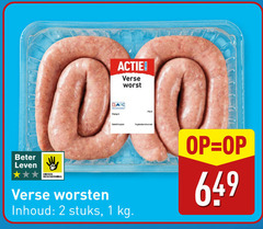  1 2 beter leven dieren bescherming verse worst worsten inhoud stuks 