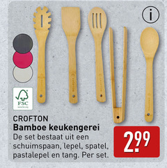  fsc www.fsc.org bamboe keukengerei schuimspaan lepel spatel pastalepel tang 