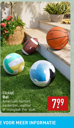  crane bal american football basketbal voetbal volleybal stuk 
