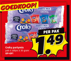  croky chips 6 30 da la fete du partymix pak zakjes grohe party mix 