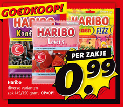  haribo snoep hap maribo zak 150 lovers zakje 