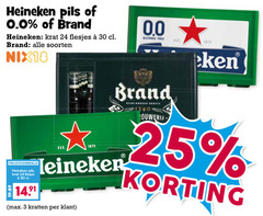  heineken 0.0 brand speciaalbieren blikjes bier krat 3 24 25 30 pils soorten nix18 alcohol free kratten 