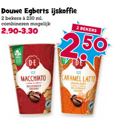  douwe egberts ijskoffie 2 bekers ml combineren 50 ice macchiato creamy caramel latte gout 