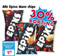  chips 30 wave paprika zak original 
