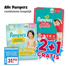  pampers luierbroekjes luiers 3 7 18 combineren baby dry pants premium protection pakken maat stuks 3x 