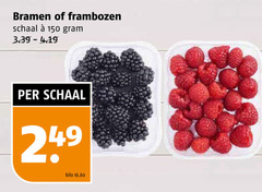  bramen frambozen 150 schaal kilo 