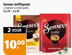  douwe egberts senseo koffiepads 2 36 1000 zakken 16 pads cappuccino classic pack posities coffee 