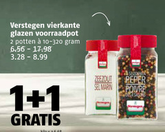  verstegen kruiden 1 2 vierkante glazen voorraadpot potten kilo zeezout sel marin peper poivre 