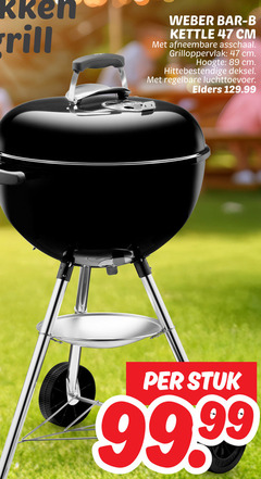  grill weber bar b kettle cm afneembare asschaal grilloppervlak hoogte hittebestendige deksel regelbare luchttoevoer elders stuk 99 