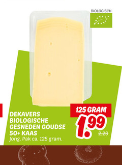  kaasplakken 80 biologisch dekavers biologische gesneden goudse 50 kaas jong pak ca. 1 99 