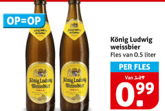  konig ludwig witbier weissbier hell fles liter 