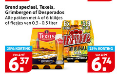  texels desperados brand grimbergen speciaalbieren 4 6 25 pakken blikjes liter 6x speciaalbier skuumkoppe tarwebier 330ml original beer flavoured with 