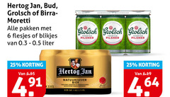  bud birra moretti grolsch hertog jan blikjes bier 1 6 25 pakken liter meesterschap premium pilsner natuurzuiver 