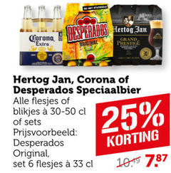  corona hertog jan desperados speciaalbieren 6 25 33 grand prestige speciaalbier blikjes original 