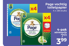  page vochtig toiletpapier 4 x4 av stuks pak 