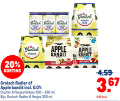 apple bandit grolsch appelcider radler bier 6 20 33 300 330 alcoholvrij meesterschap citroen 0.0 6x frisse 2.0 alcohol vrij crisp for best tasting cider 00 juicy alcoholvrije zachte fruitige cluster blikjes ml 