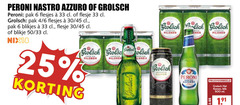  peroni grolsch speciaalbieren blikjes bier 6 25 33 500 nastro pak flesje 4 30 45 blikje 50 nix18 pilsner azzurro kanon blik ml 