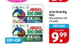  ariel wasmiddel 2 15 foudre big one bright original 2x stain odour removal re wash pakken pak 