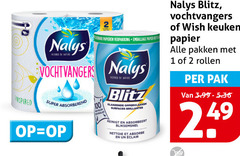  nalys keukenpapier 1 2 100 inspired by papieren emballage papier vochtvangers super absorberend nature blitz glanzende oppervlakken surfaces reinigt absorbeert bliksemsnel nettoie absorberen eclair wish keuken pakken rollen pak 3.99 