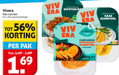  vivera vegetarisch 2 14 100 160 soorten tofu pak plantaardige kipstukjes ge vitamine ijzer kipkrokant schnitzel award winner stuks open opwarmen vegetarische kaas nutri score 