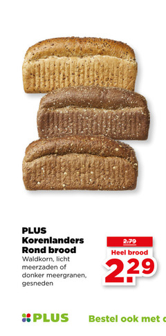  brood korenlanders rond waldkorn licht meerzaden donker meergranen gesneden 