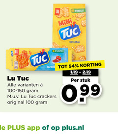  lu tuc zoutjes 100 mini recept original paprika crackers stuk plus.nl 