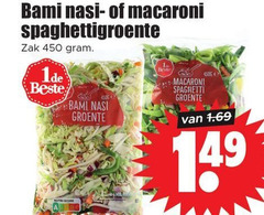  groentenpakket 1 450 bami nasi macaroni spaghettigroente zak groente spaghetti 