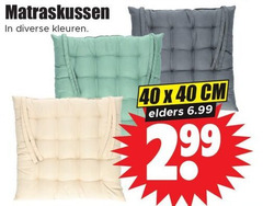  40 matraskussen kleuren cm elders 