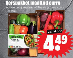  groentenpakket verspakket maaltijd curry indiase madras thaise groene stuk 