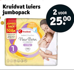  kruidvat huismerk luiers 1 2 15 jumbopack jumbo pack pour dagen small new born skinprotect 25 00 