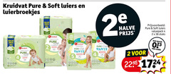  kruidvat huismerk luiers luierbroekjes 2 4 5 18 soft pack natural gent pants 13 20 calc halve valuepack stuks luier 