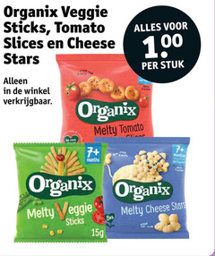  babyvoeding 100 organix veggie sticks tomato slices cheese stars stuk 7 four junk bio actual 