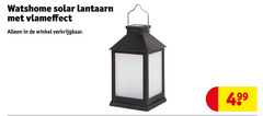 watshome solar lantaarn vlameffect 