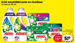  ariel wasmiddel 15 17 vloeibaar stuks ml alpine color lenor 4in1 original 