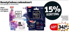  15 18 cadeaukaart one all nr.1 beauty giftcard cadeau parfum cosmetica verzorging wellness body shop paris xl flush stella maris t.w.v. 
