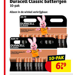  duracell batterijen 10 classic pak aa trusted quality guaranteed aaa 