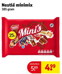  nestle mini chocoladerepen 
