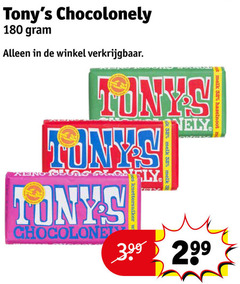  tony chocolony chocolade 3 32 180 chocolonely tonys lonely melk hazelnoot 3.99 