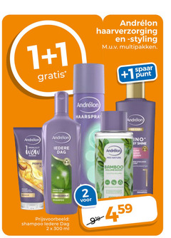  andrelon droogshampoo haarverzorging shampoo hairspray conditioner haargel 1 2 300 minuut wow dag styling multipakken spaar punt haarspray pro nature shine bamboo volume iedere ml 