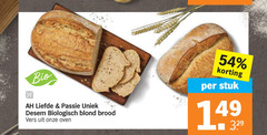  brood bio passie biologisch blond vers oven stuk 