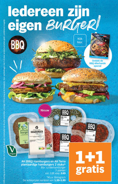  hamburgers 1 2 25 50 burger bbq klik borrel lange genieten albert 2e halve combinatie productvarianten combineren plantaardig hamburger donut green www terra plantaardige stuks runderhamburger pakken m.u.v biologisch varieeren 