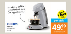  philips koffiepadmachine 3 10 80 zakken koffie receptenboek senseo stuk 