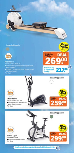  1 13 15 300 beter sport roeitrainer focus fitness handmatig verstelbare magnetische weerstanden compact ontwerp transportwielen stuk deal verzilvering boekje crosstrainer fox magnetisch weerstandsniveaus indoor cycle race weerstand verzilver deals 
